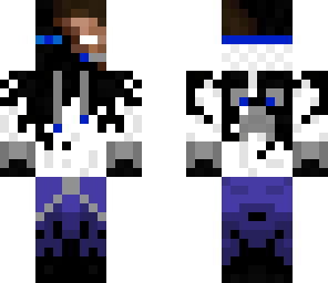 enderbrine with a hoodie blue