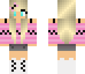 casual pink girl