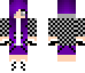 purple haired girl