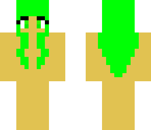 green haired girl base