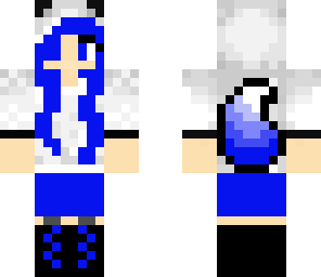 dark blue wolf girl