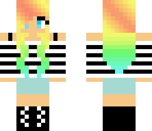 cute rainbow hair