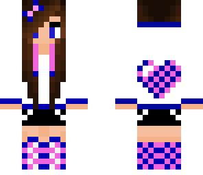 blue and pink hoodie girl
