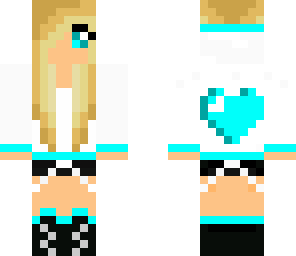 cyan girl with headphones
