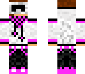 pink  skier