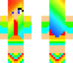 rainbow girl
