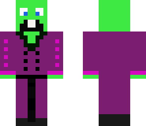 green bunny suited