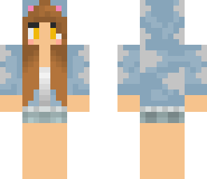 blue gray kitty girl