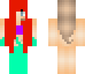 ariel with red and blonde hilghts hair