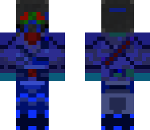 blue special military soldier