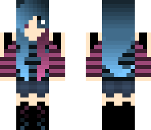 teal and pink