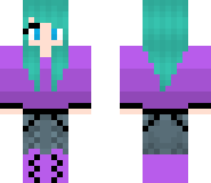 purple headphones girl