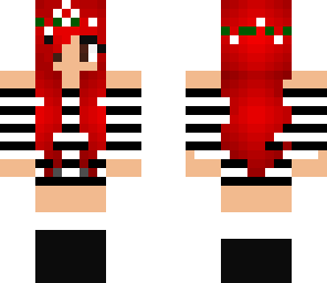 red head flower crown