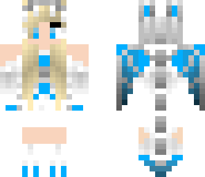 dragon girl light blue