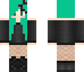 electric blue goth girl
