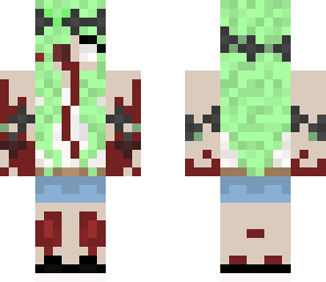 spring girl green zombie