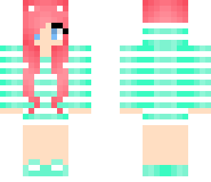 pink and green tiger girl