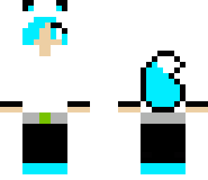 aqua blue wolf boy