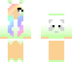 green rainbow girl