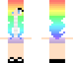 rainbow girl fav skin