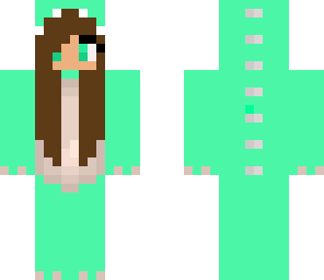 turquoise dino girl