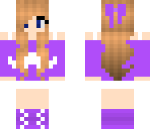 purple mustache girl