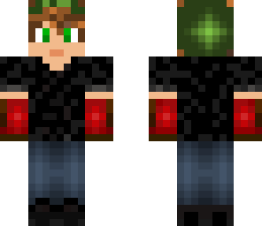teenage guy red and black link