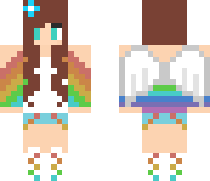 rainbow angel girl