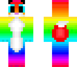 cute rainbow fox