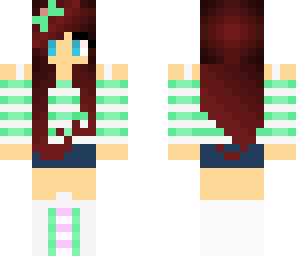 edit of mint green girl