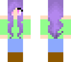 purple hair girl