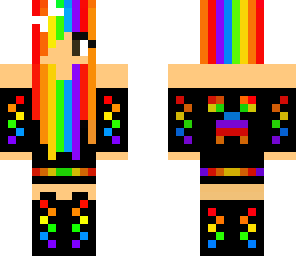 rainbow creeper girl black edition