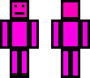 pink outline