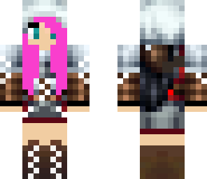 pink haired assassin girl