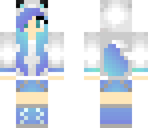 edited ice fox girl