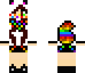 rainbow bandana wolf girl
