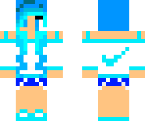 blue nike girl edit