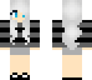 silver hair skin