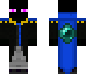 blue elegant enderman