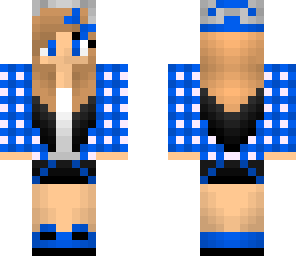 cool blue girl