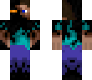 ender steve with orange eyes