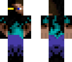 ender steve with yellow eyes