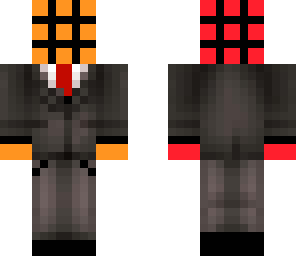 rubic's cube man in a suit