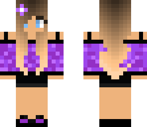 purple sparkly girl