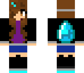 cute girl with diamond hoodie