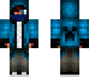 masked blue hood