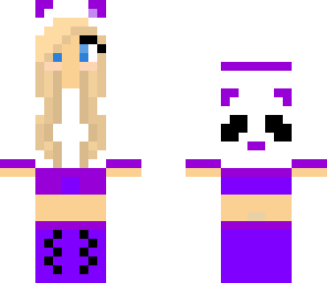 purple panda girl