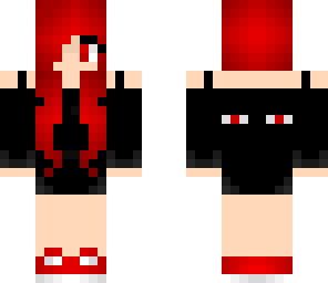 edited red ender girl