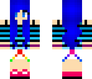blue haired girl