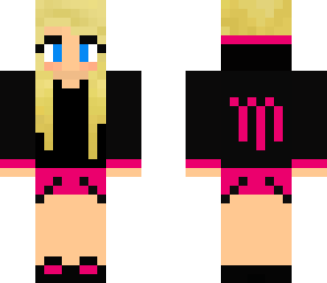 blonde pink monster hoodie